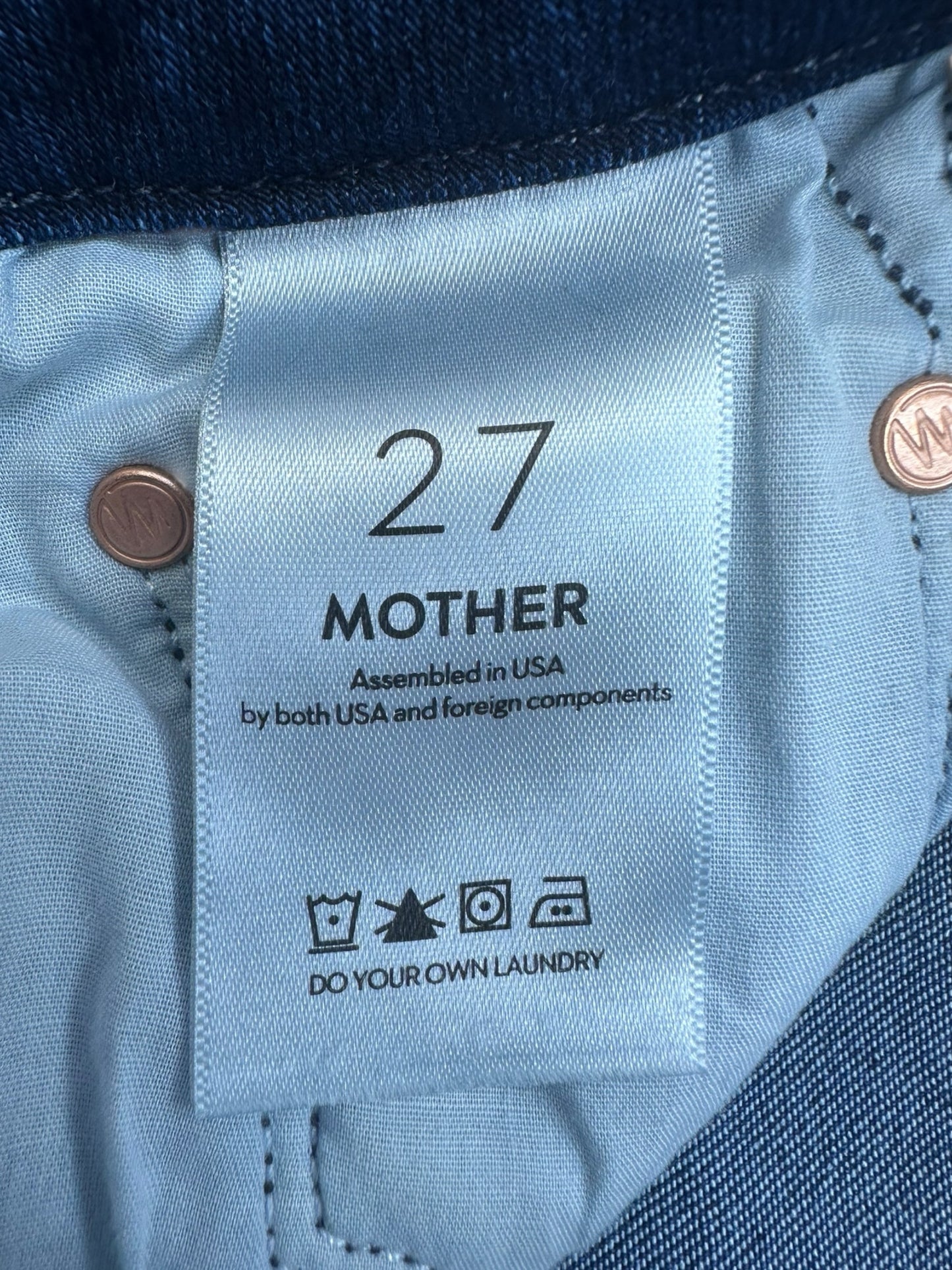 MOTHER Blue "the looker skimp" Jeans Size 27