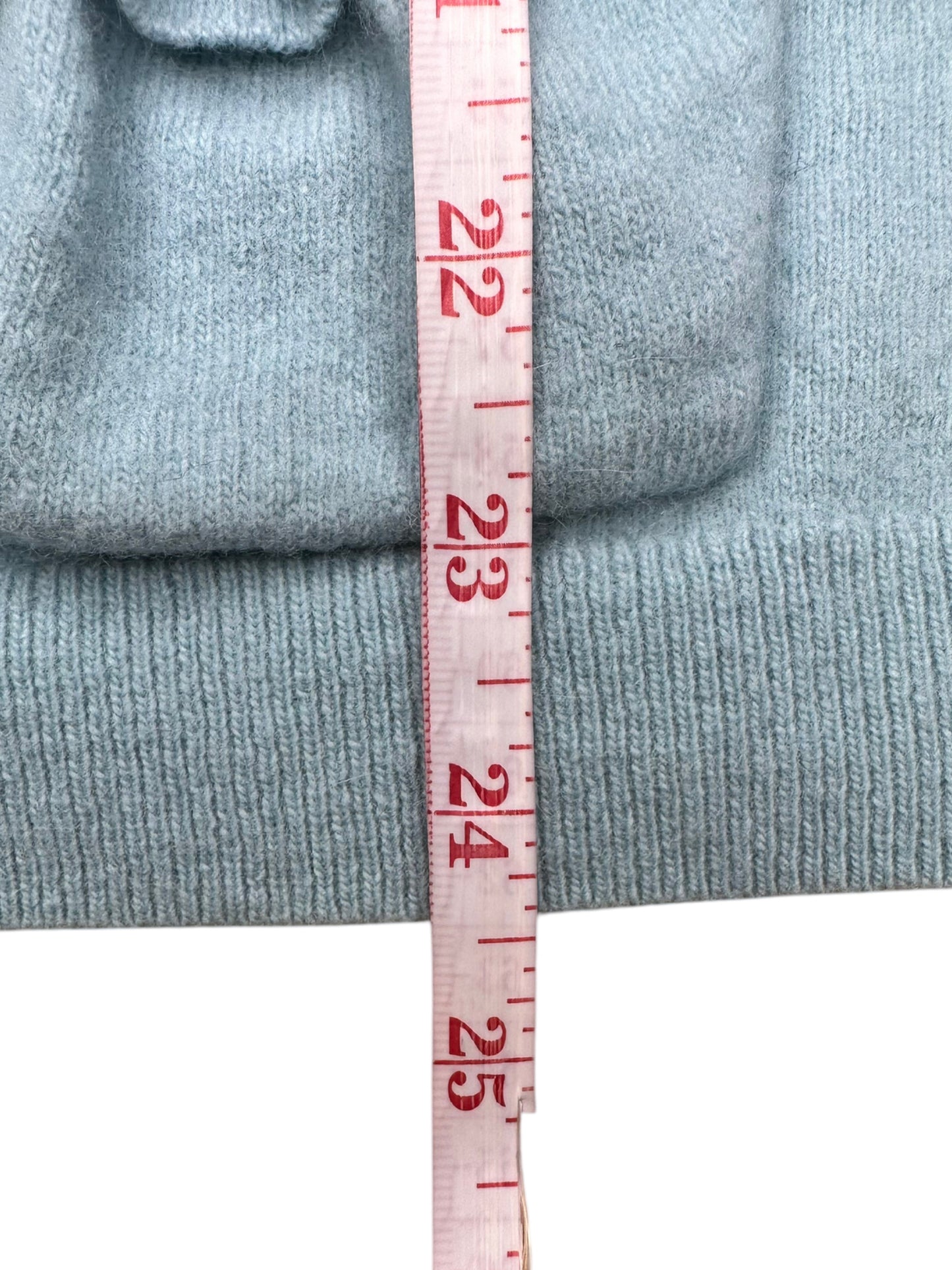 Talbots Blue Lambswool & Angora Sweater Cardigan Size S