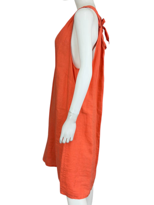 Tommy Bahama Coral 100% Linen Midi Dress Size XL