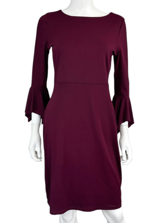 SUSANA MONACO Maroon Cocktail Dress Size L