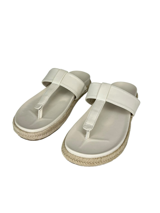 joie Bone Leather Nacho Espadrille Sandel Size 7