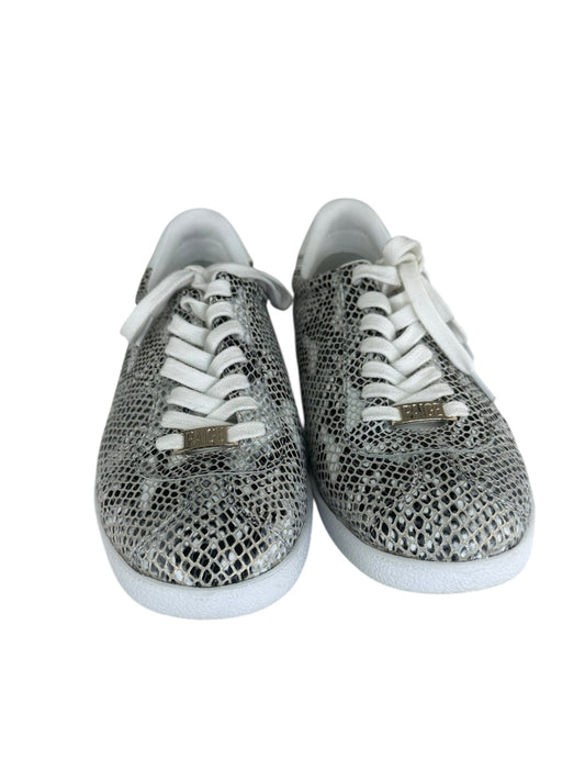 PAIGE Snakeskin AMY Lace-up Sneaker Size 8