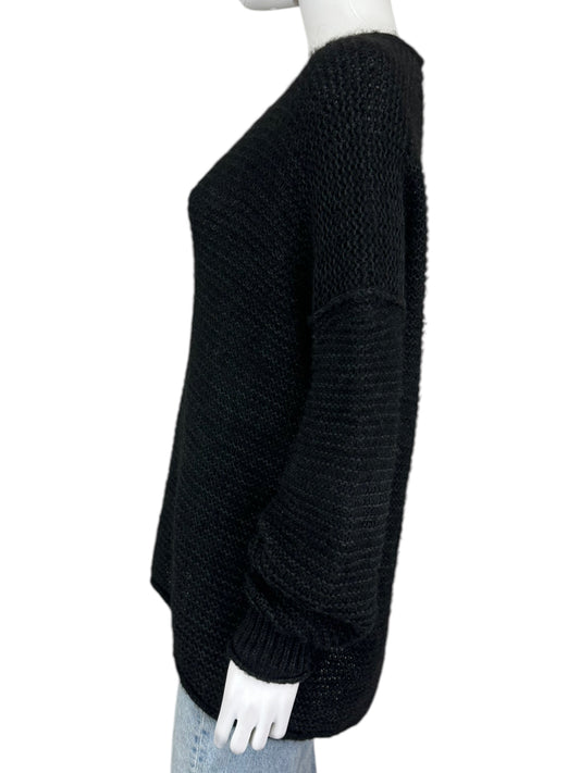 Free People Black Alpaca Blend Sweater Size XS