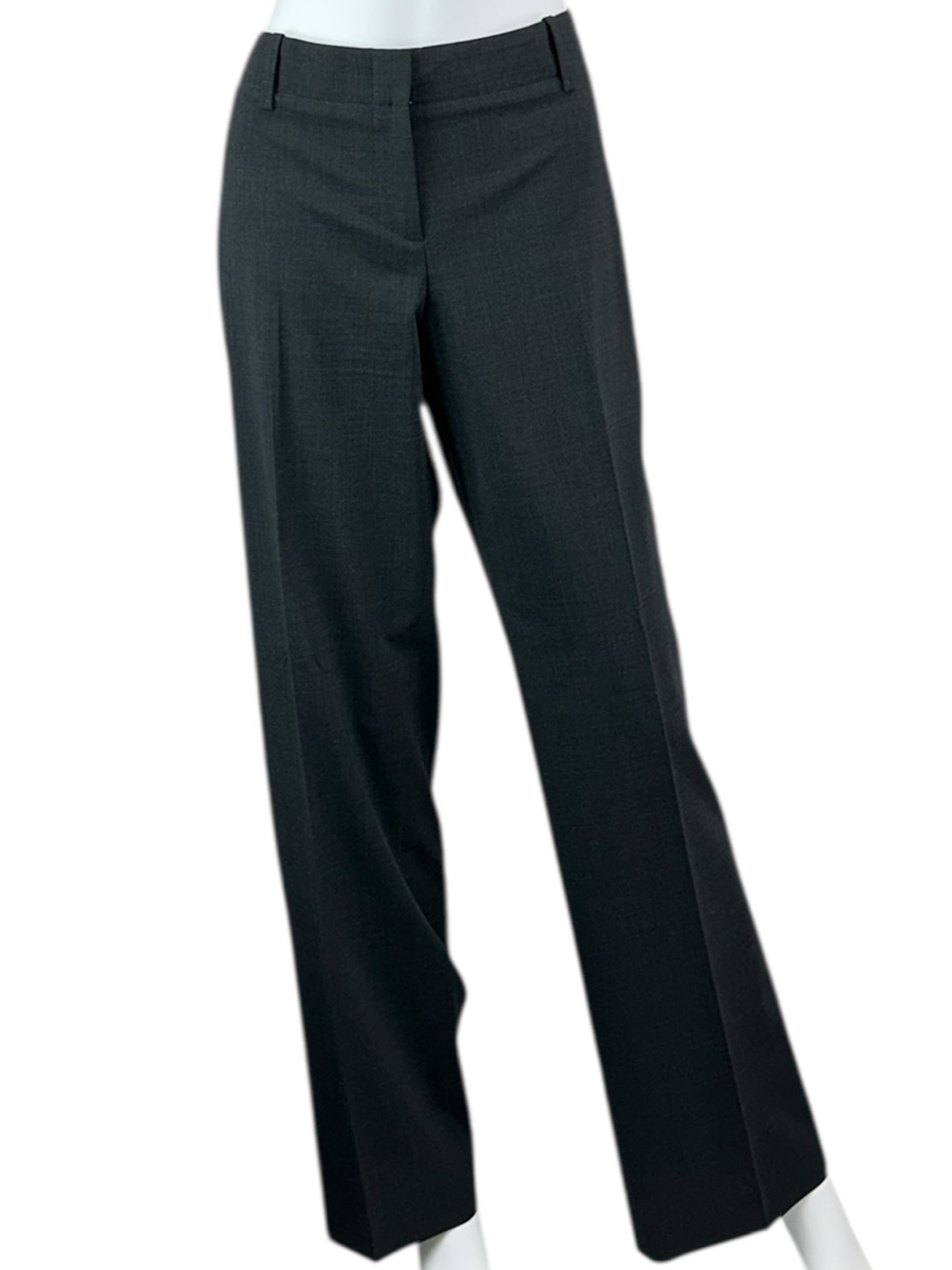 BOSS Gray Virgin Wool Pant Suit Size 10