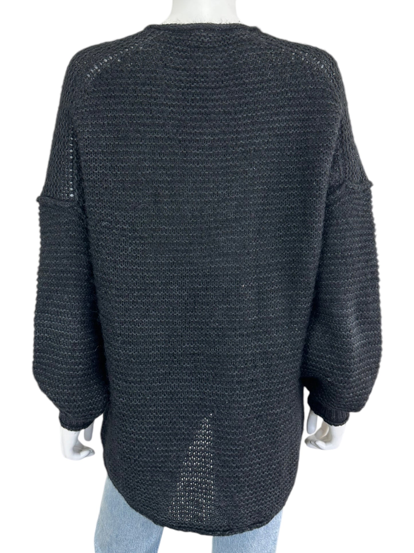 Free People Black Alpaca Blend Sweater Size XS