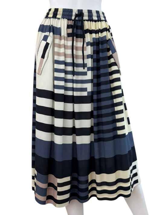 CLOSED Color Block Midi Skirt Size S