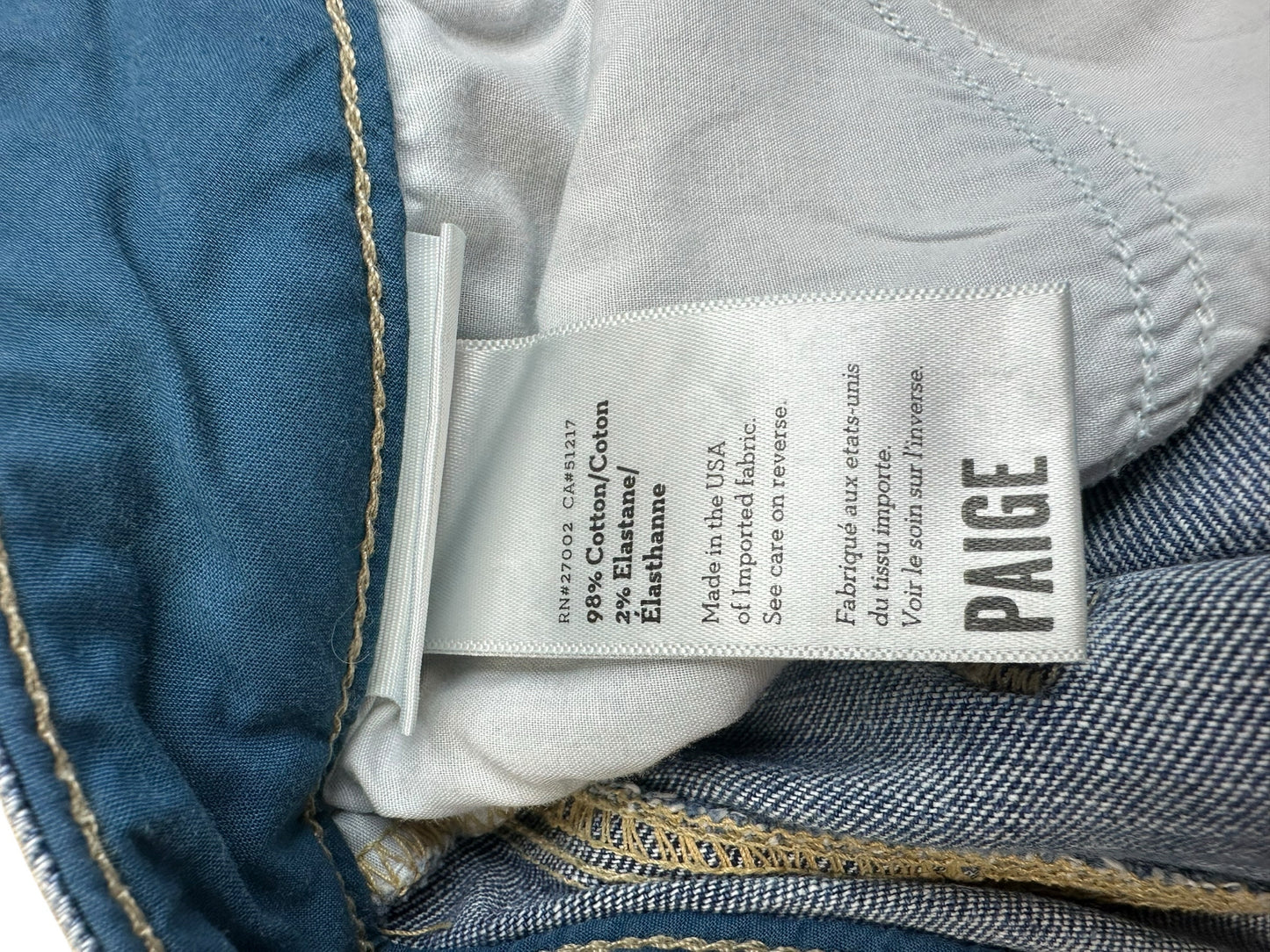 PAIGE Medium Wash Jean Shorts Size 26