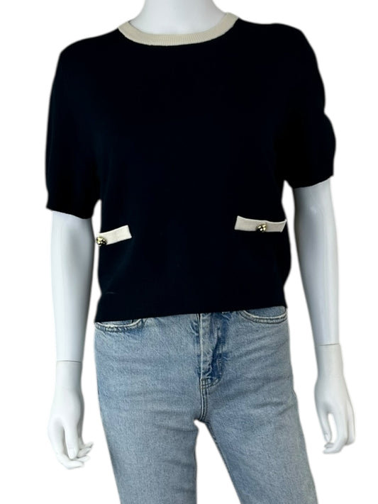 French Connection Navy Babysoft Sweater Size L