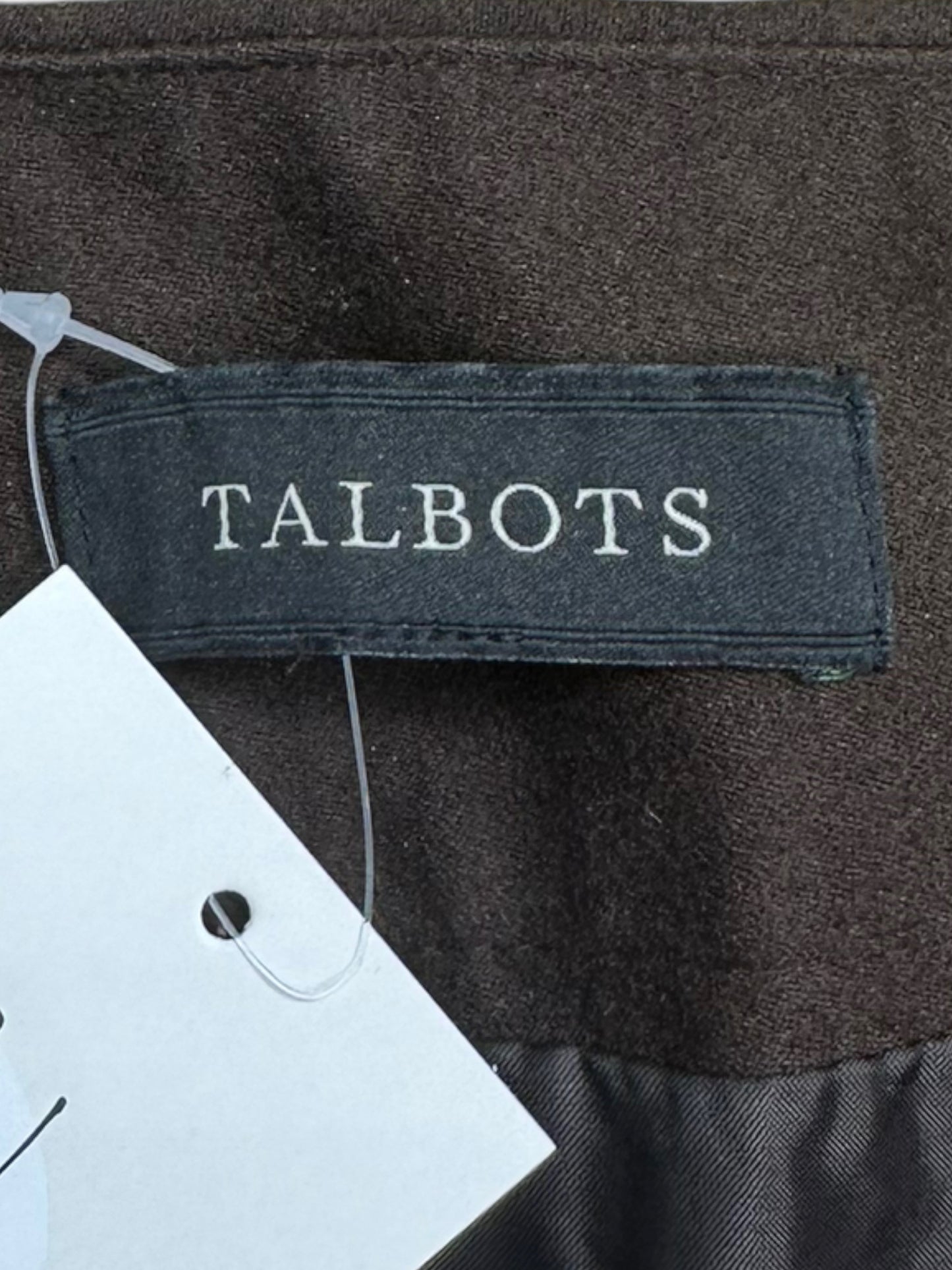 Talbots Brown Wool Midi Skirt Size M
