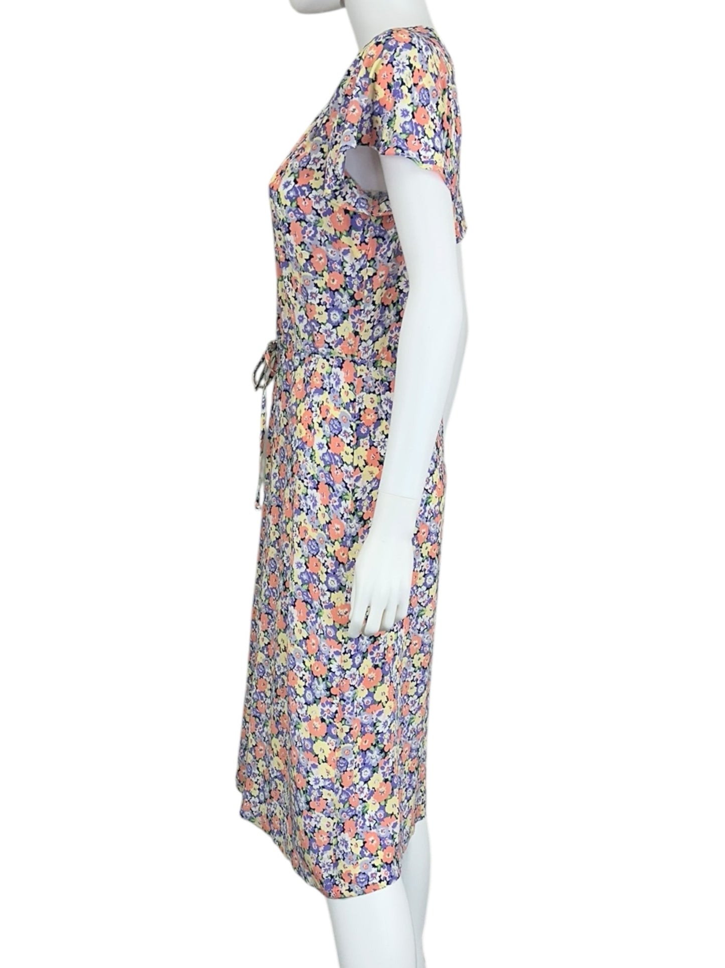 Rails Multi-Colored Floral Print Midi Dress Size XS
