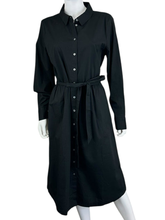 J. Crew Black Shirt Maxi Dress Size 14