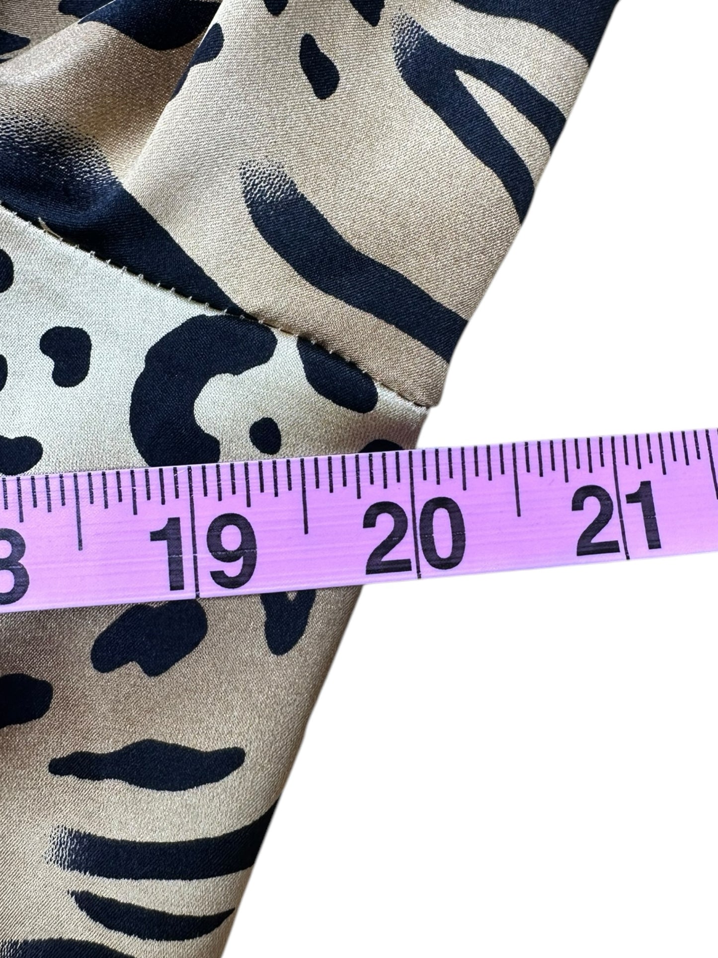 St John Animal Print Button Down Size S