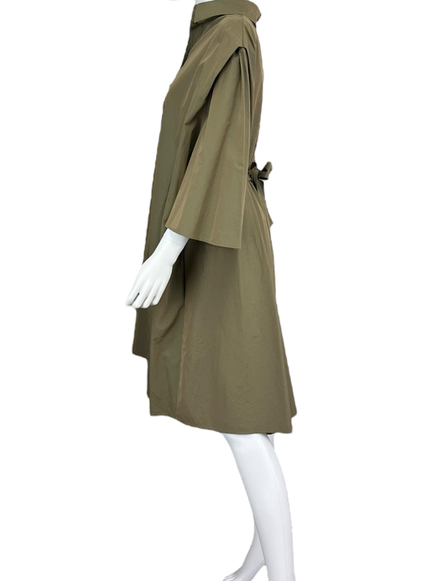 GIVENCHY NWT Olive 100% Cotton Shirt Dress Size M