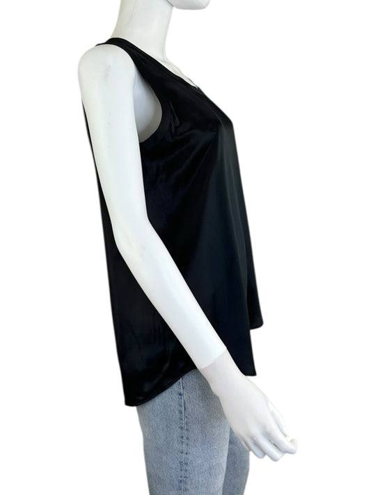 LAFAYETTE 148 NEW YORK NWT 100% Silk Black Shell Size S