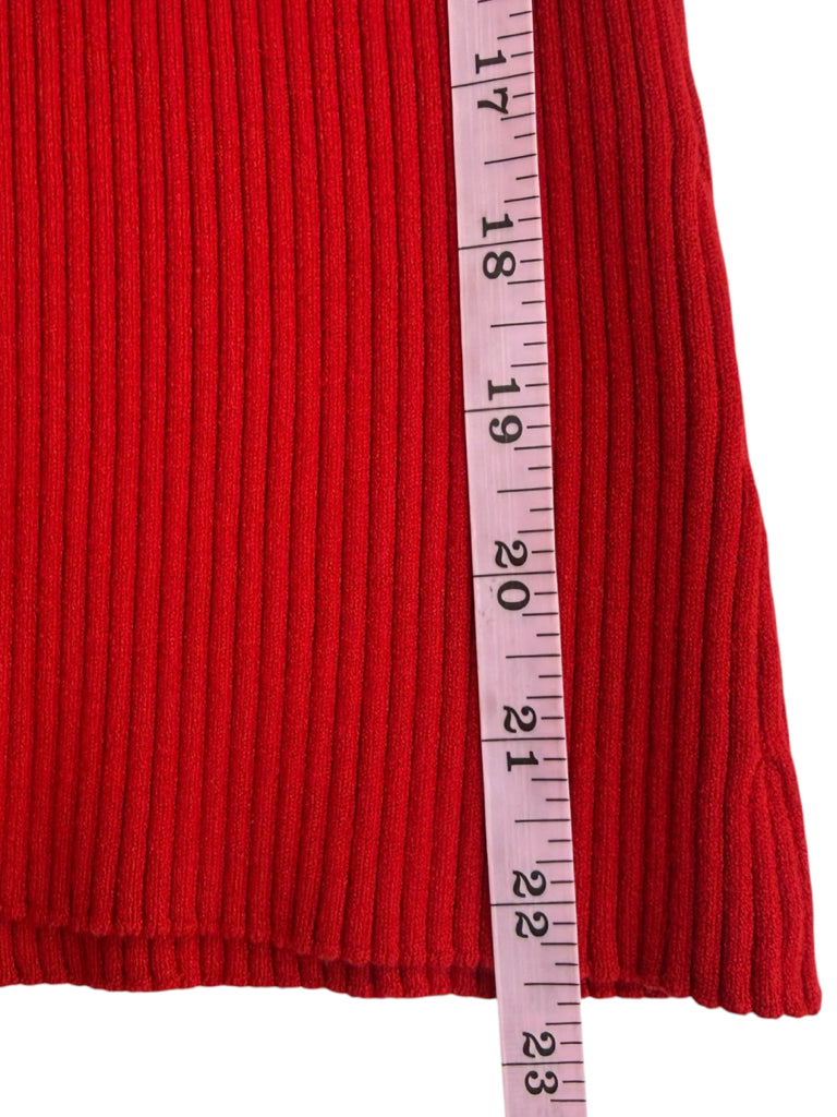 MILLY NWT Ruby Red Feather Top Size M