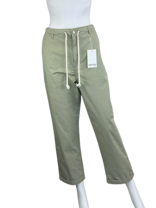 kensie NWT Olive Green The Girlfriend Pants Size 14