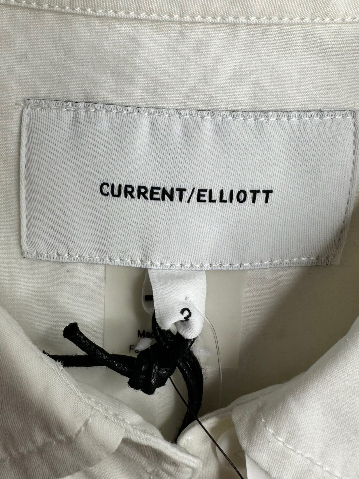 CURRENT/ELLIOTT NWT White Button-Down Size 3