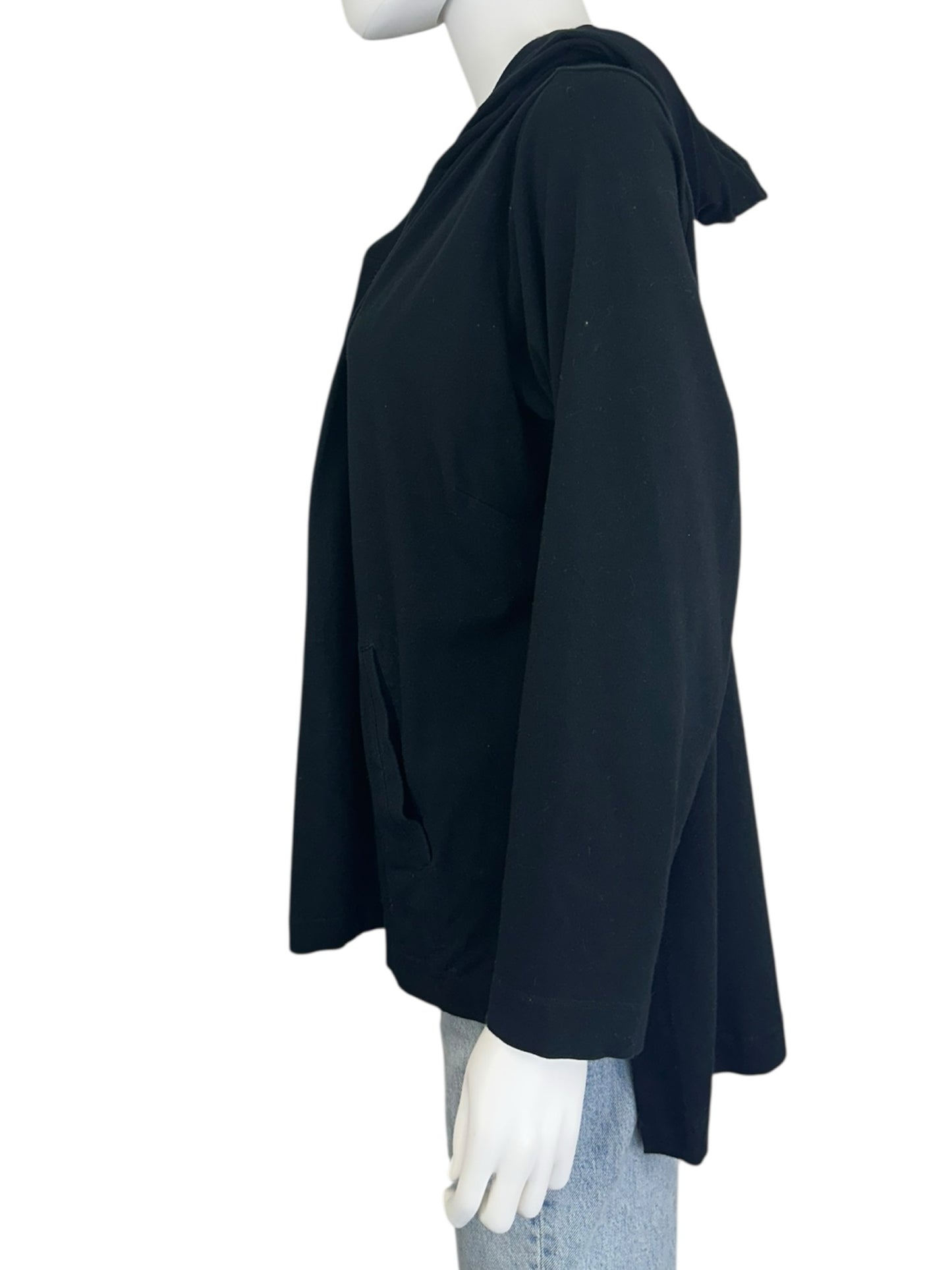 EILEEN FISHER Black Organic Cotton Sweater Cardigan Size 1X
