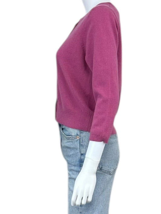 Boden Pink NWT 100% Cashmere Sweater Cardigan Size 10
