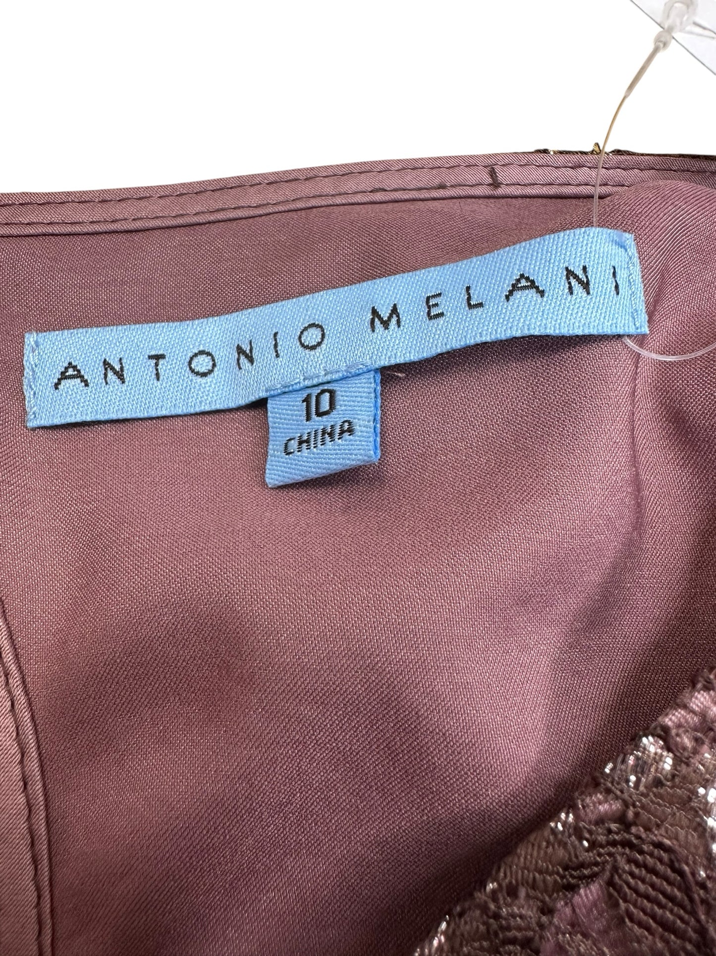 ANTONIO MELANI NWT Mauve Lace Cocktail Dress Size 10