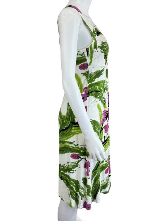 Karen Kane Tropical Print Causal Midi Dress Size S