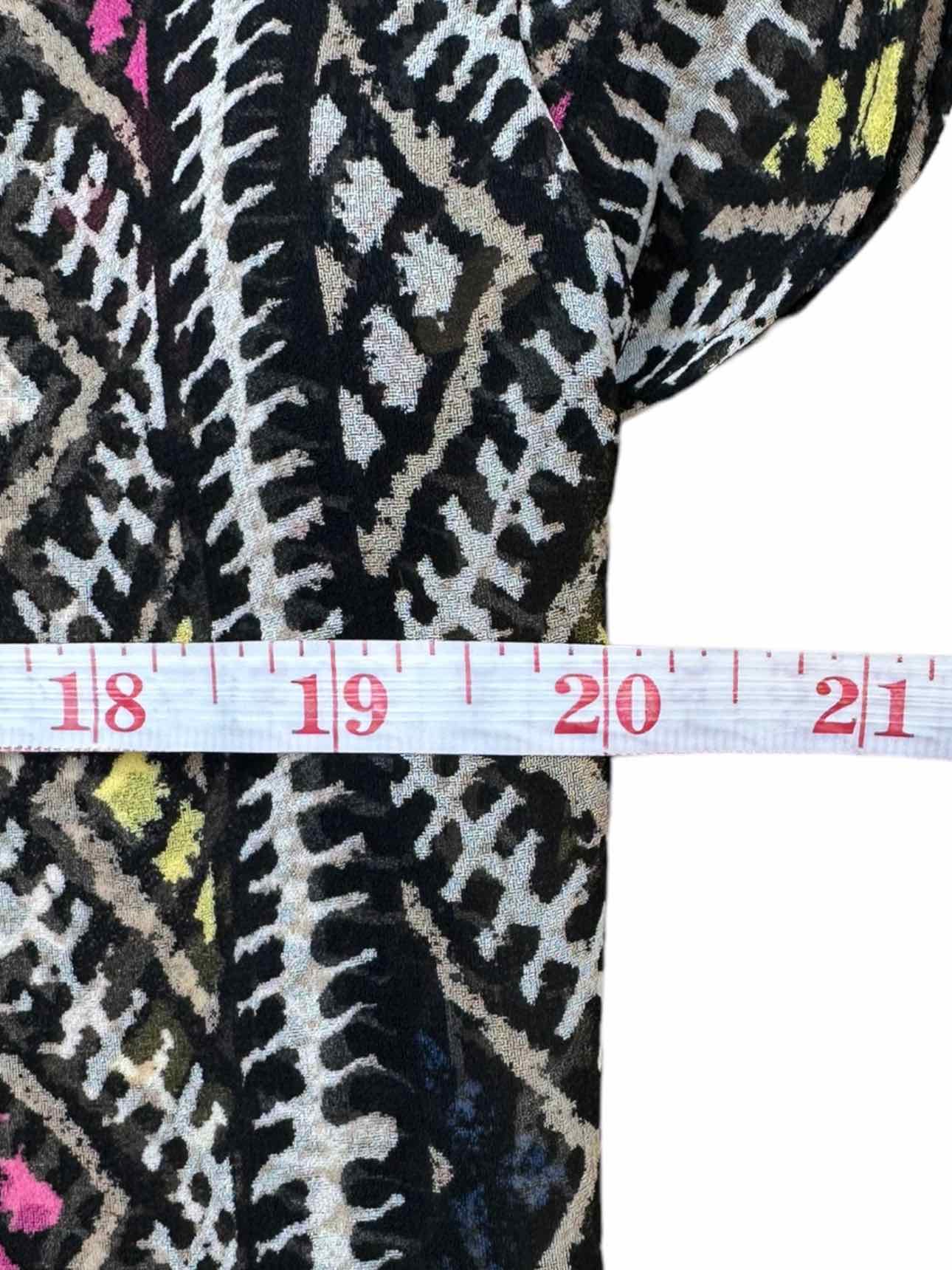 BCBGeneration NWT Black Boho Print Blouse Size S