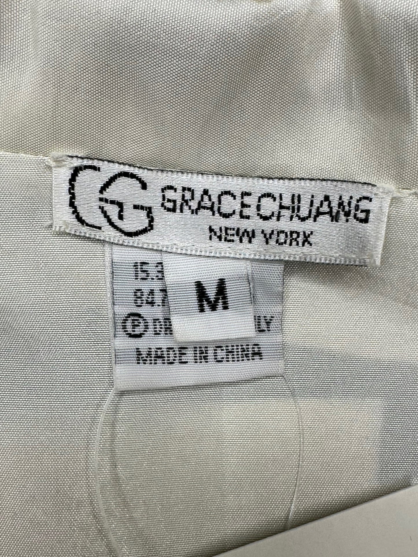 GRACE CHUANG Black Striped Pullover Size M