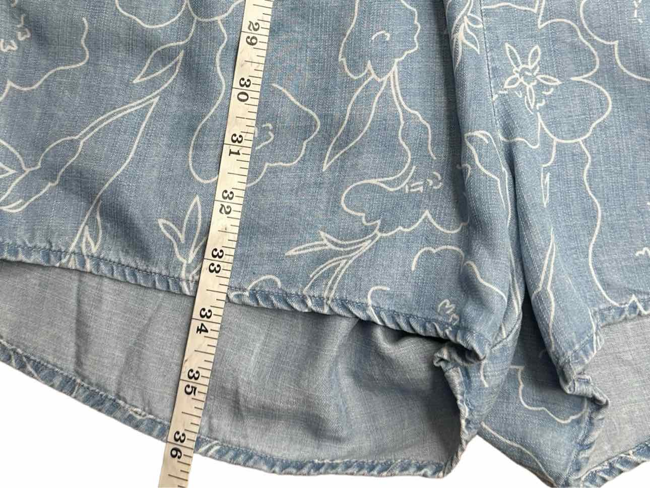 cloth & stone Blue Chambray Romper Size S