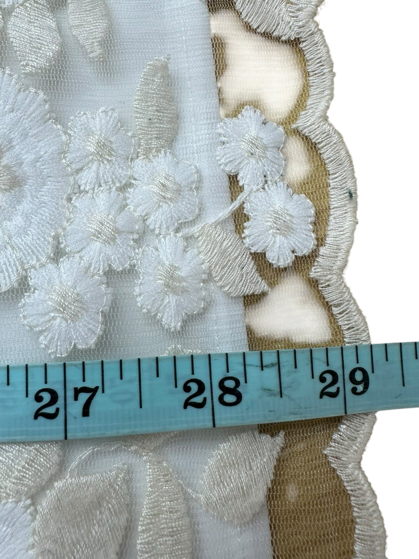 trina TRINA TURK Ivory Floral Lace Mini Cocktail Dress Size M