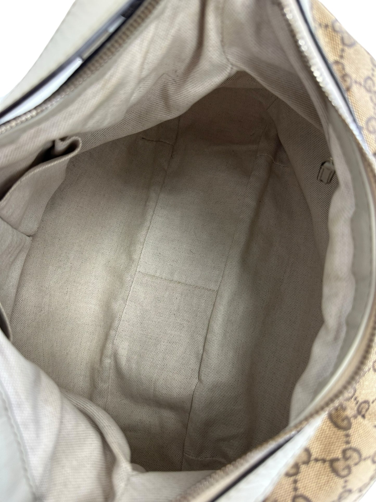Gucci Tan Medium GG Canvas Sukey Shoulder Bag Designer Handbag