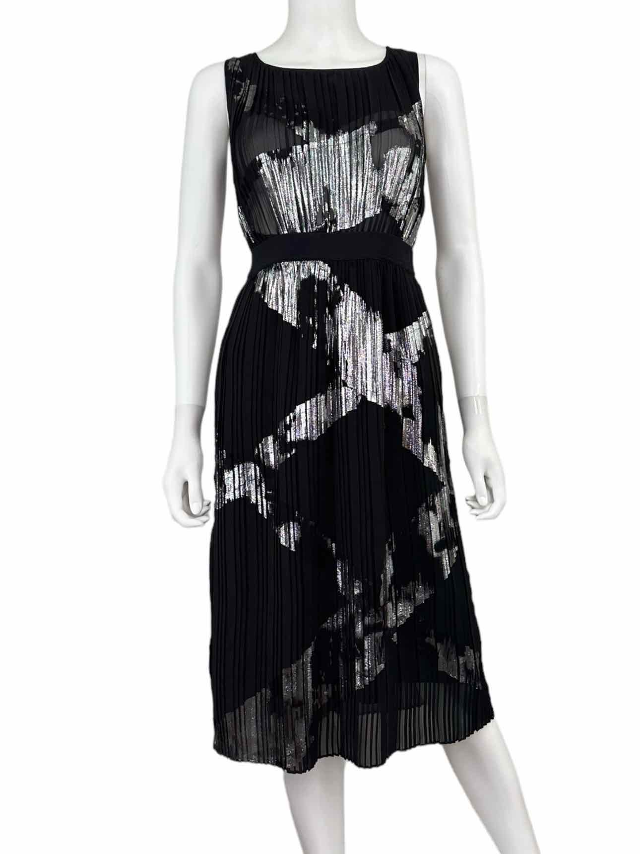 BCBGMAXAZRIA NWT Black ZARIAH Cocktail Midi Dress Size XXS