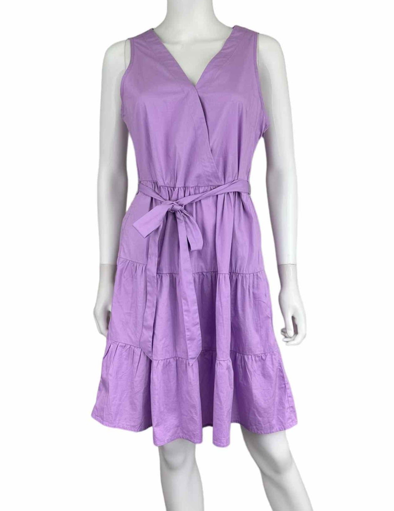 J. Crew NWT Purple Wrap Mini Dress Size 8