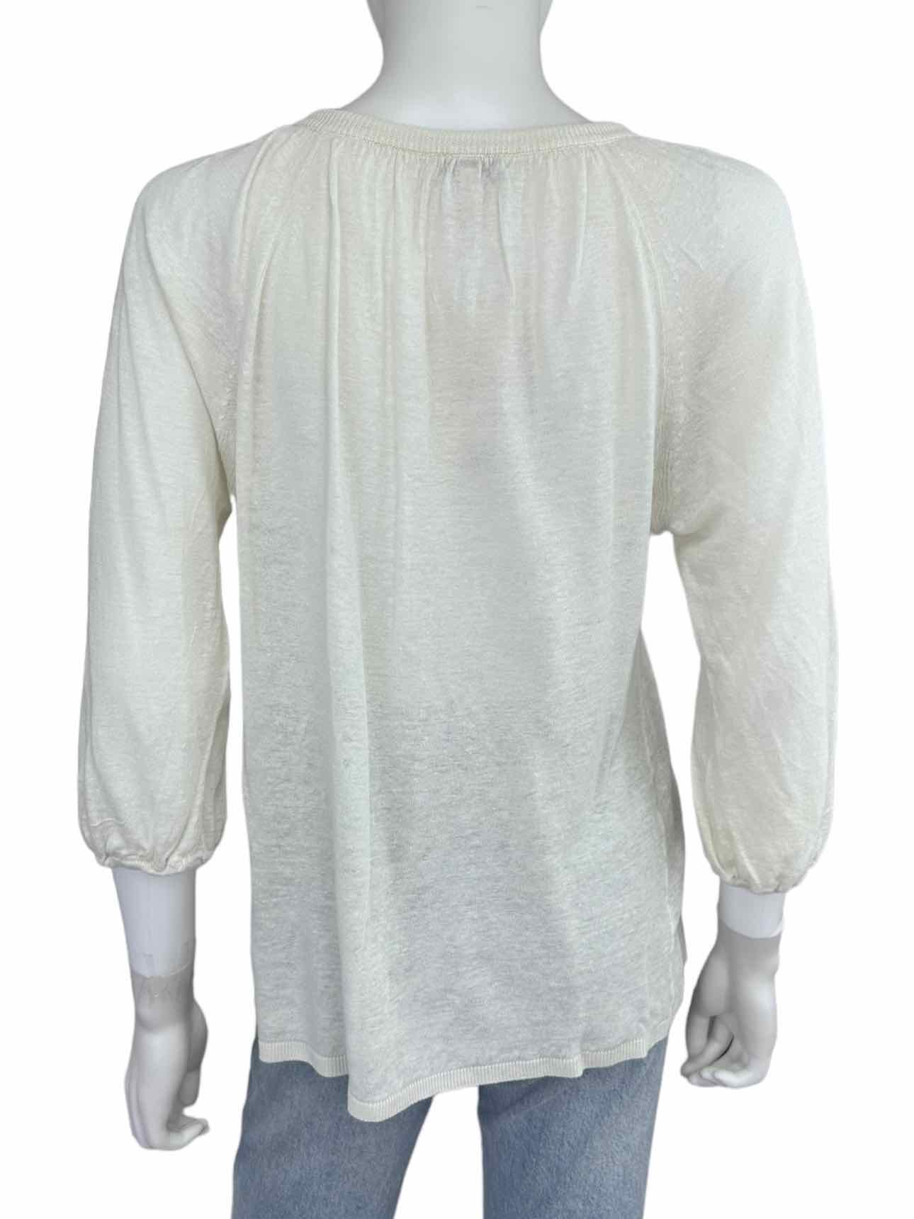 joie Ivory 100% Linen Sweater Size XS