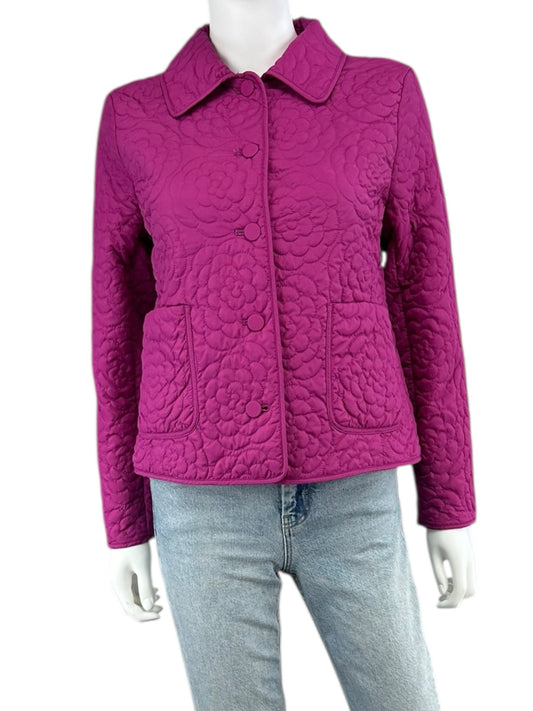 Talbots Purple Quilted Puffer Jacket Size SP