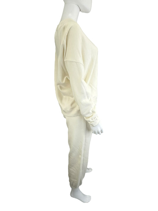 SABLYN Cream Sweatsuit Size XS 2 PC Knit Set
