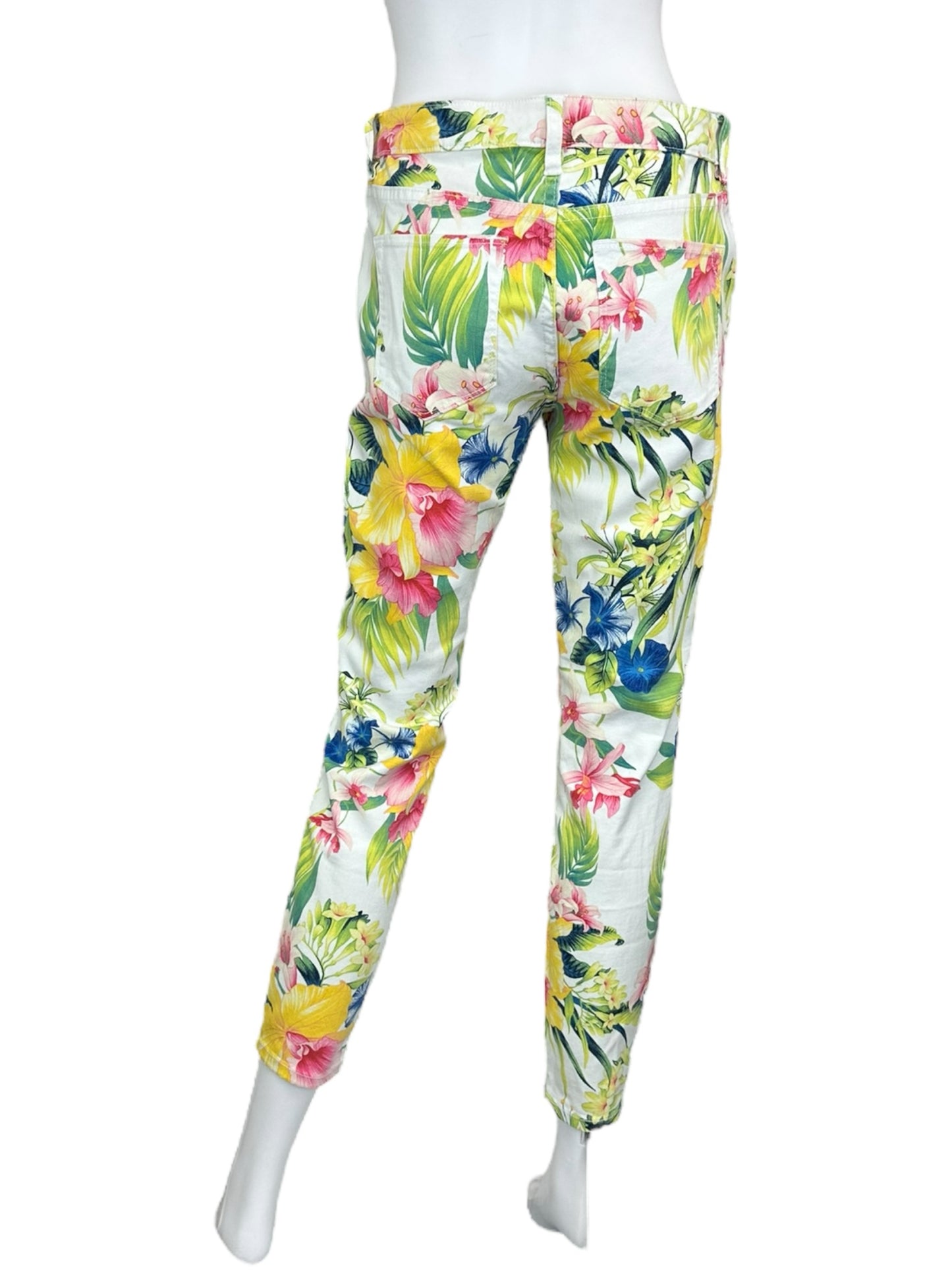 Tommy Bahama Floral Cropped Jeans Size 4