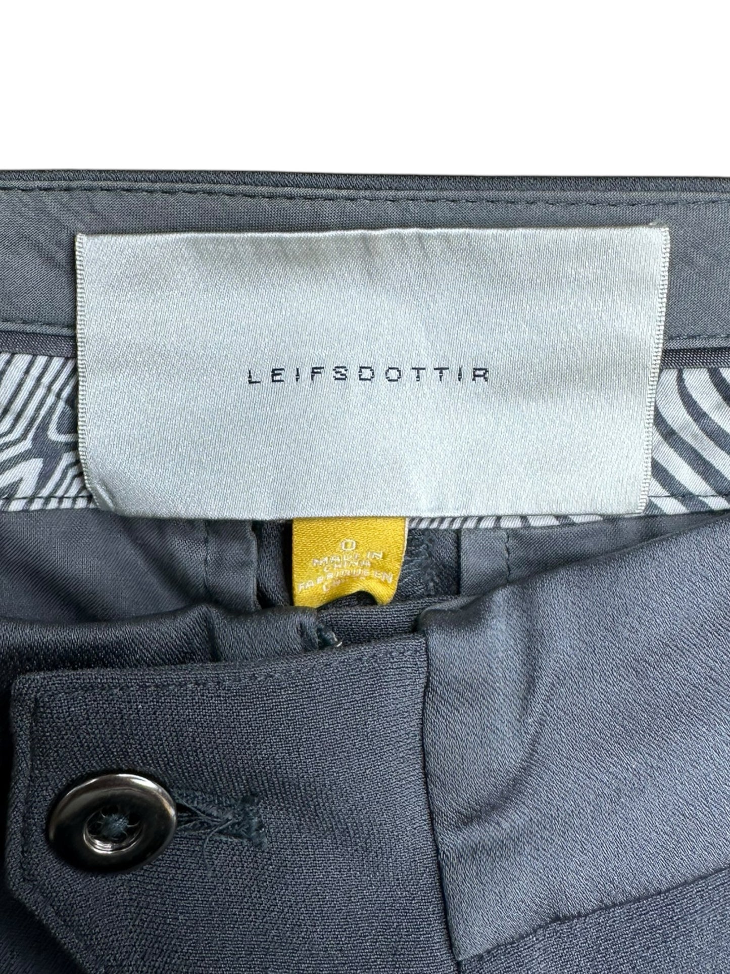 LEIFSDOTTIR Sage Green Trousers Size 0