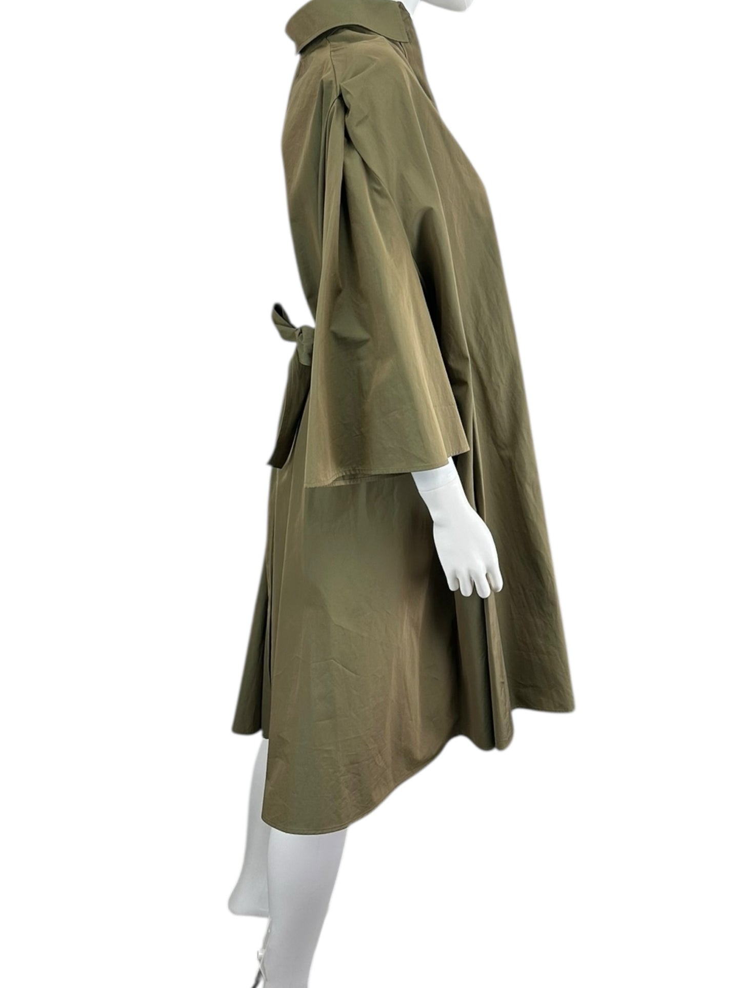 GIVENCHY NWT Olive 100% Cotton Shirt Dress Size M