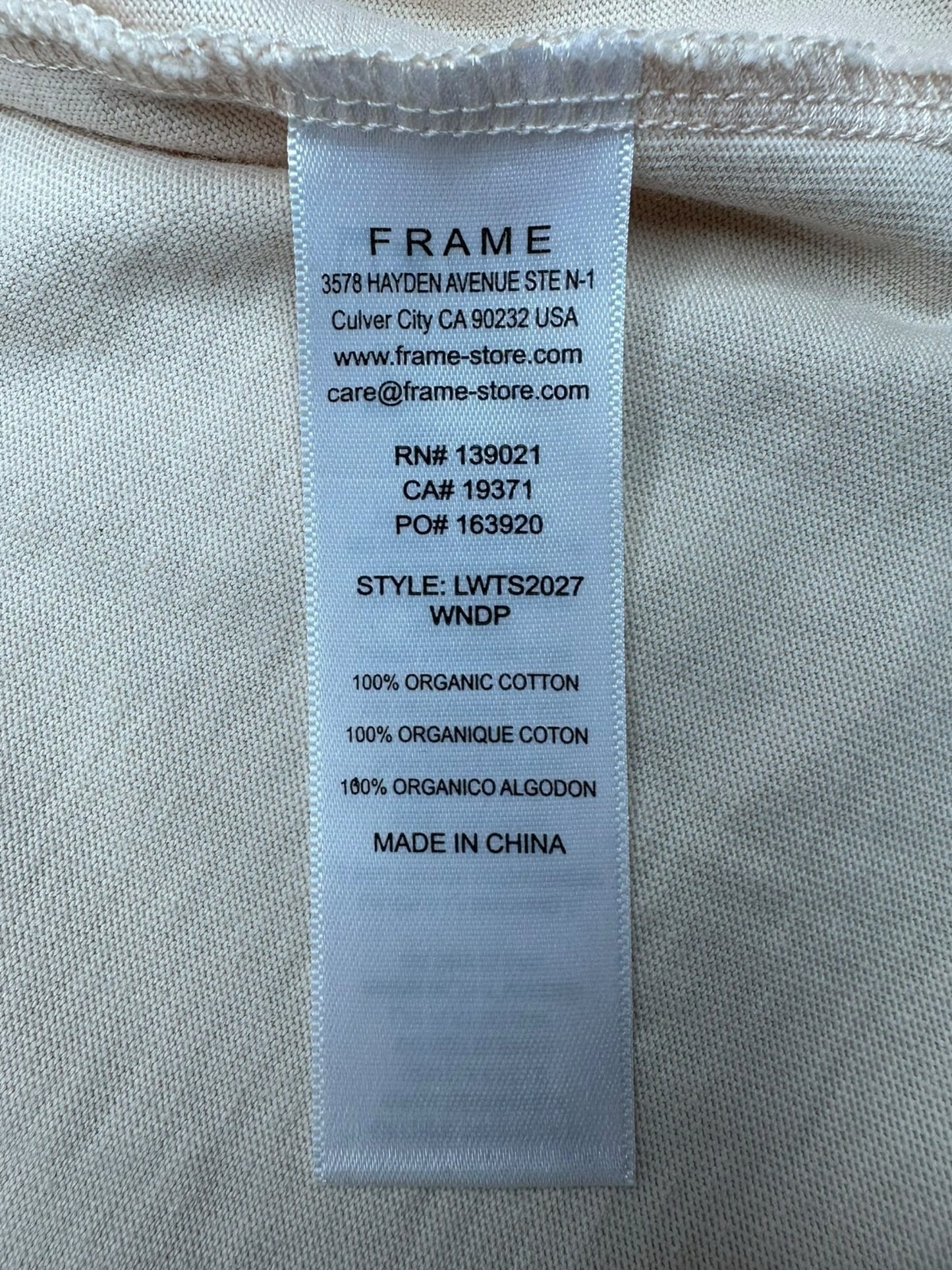 FRAME Pink Puff Sleeve Blouse Size L
