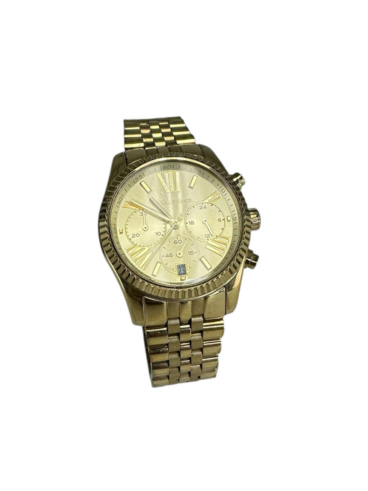 MICHAEL KORS Gold Chronograph Lexington Watch