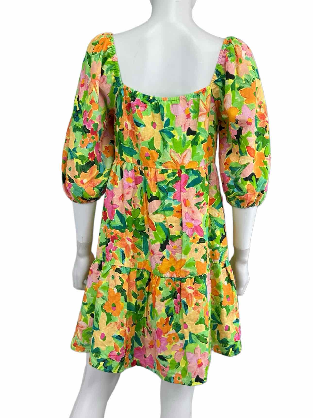 sanctuary NWT Green Floral Linen Sundress Size XS