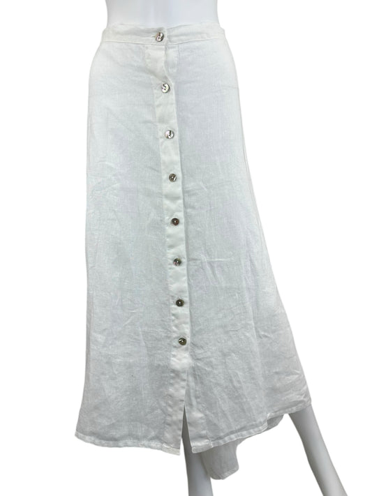 Bryn Walker NWT White 100% Linen CINZIA Skirt Size XXL