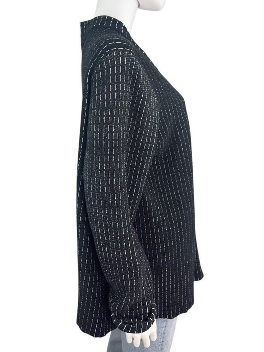 EILEEN FISHER Black Silk Blend Jacket Size 1X