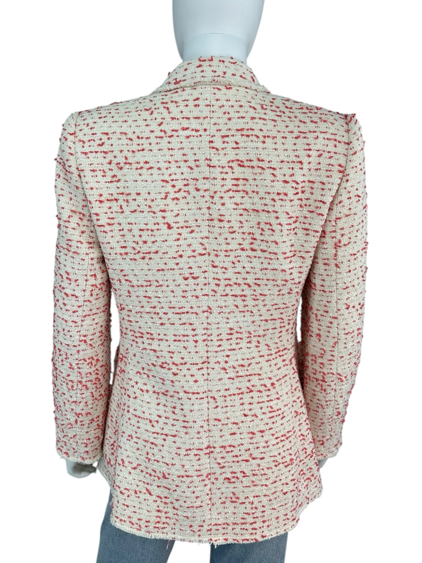 Rebecca Taylor Pink Tweed Blazer Size 4 P