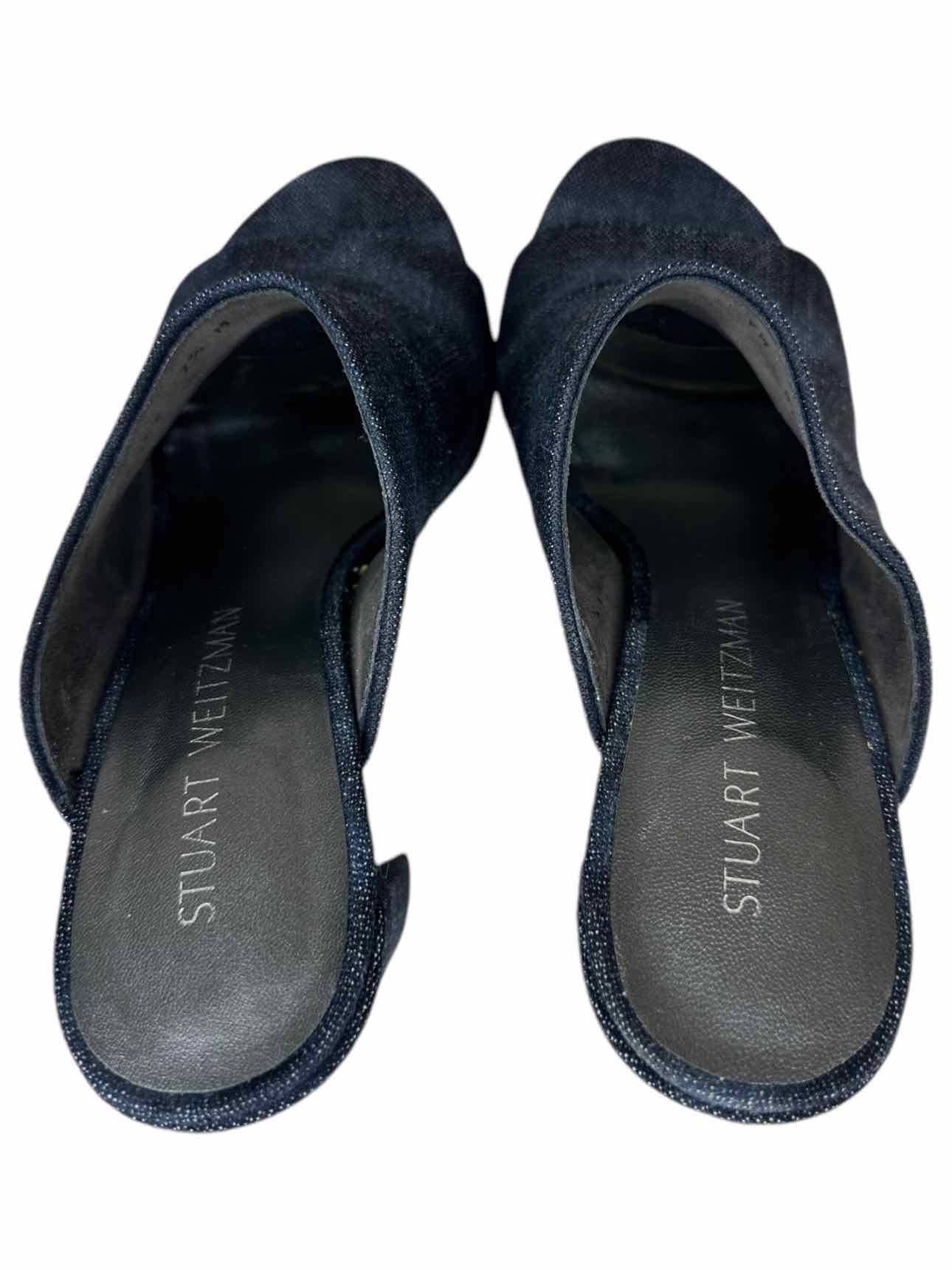 Stuart Weitzman Denim Block Heels Size 7.5