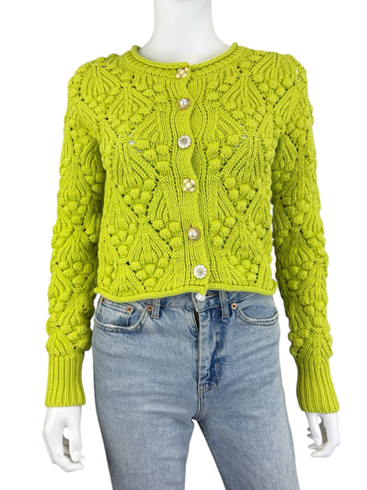 heartloom NWT Green Caspian Cardigan Size XS