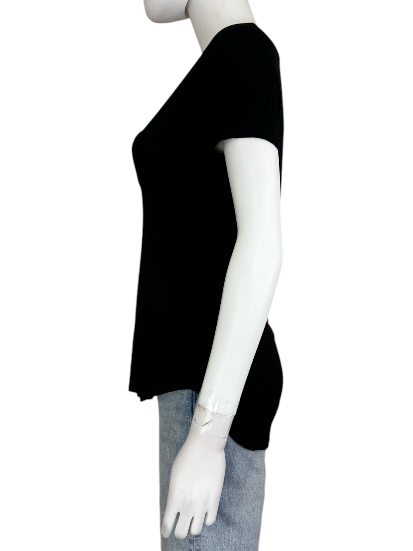 PAIGE Black Basic Tee Size S