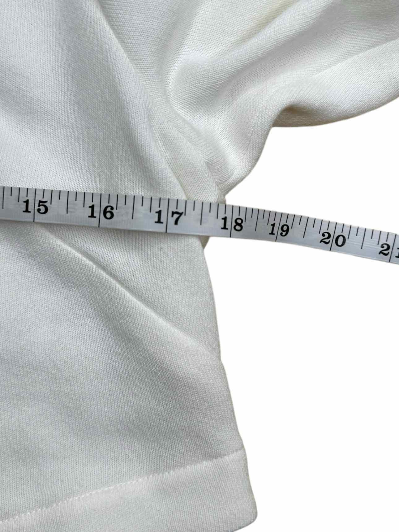KOCH Cream 100% Cotton Knit Top Size S