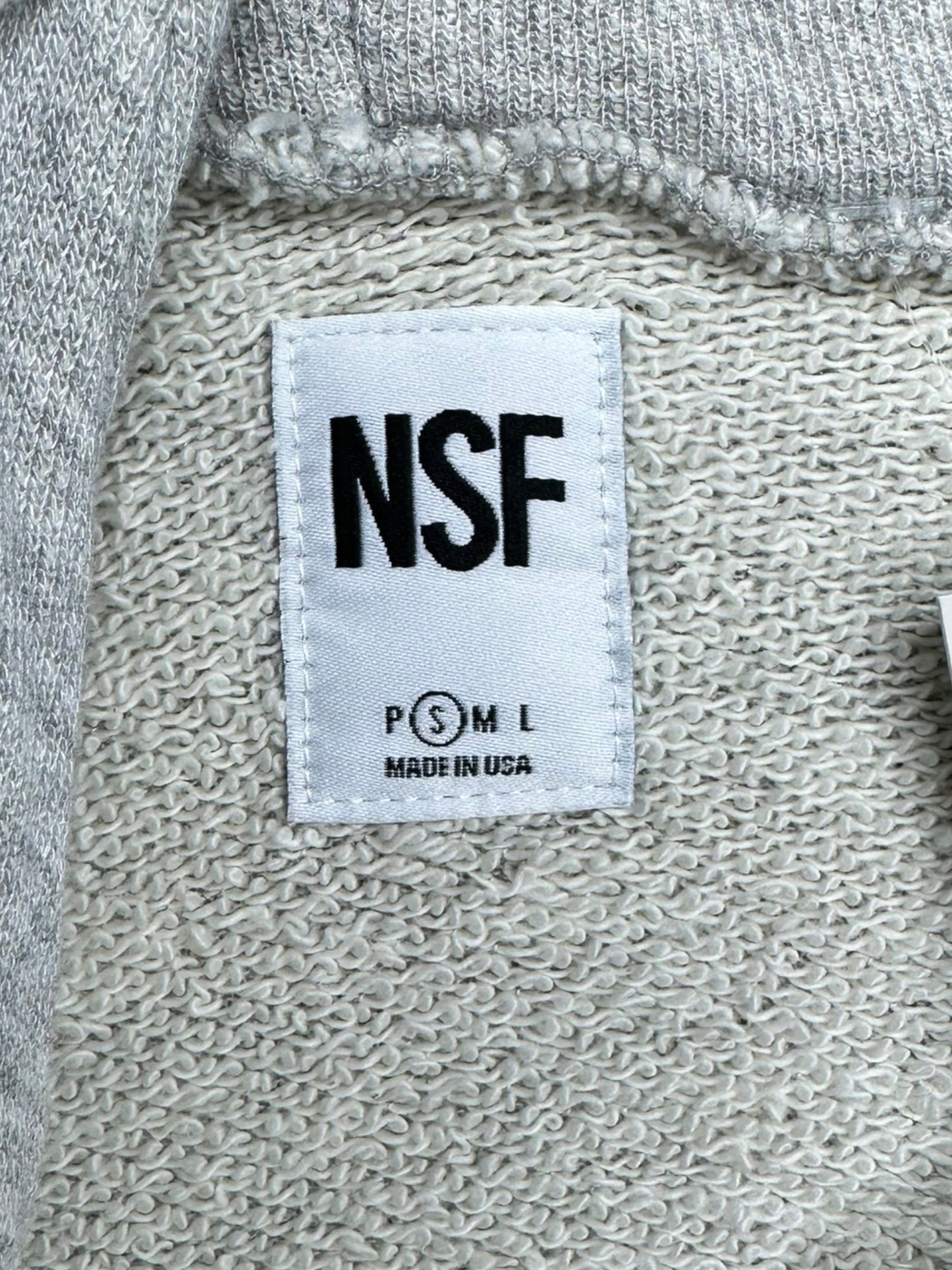 NSF Distressed Hoodie Layered Top Size S