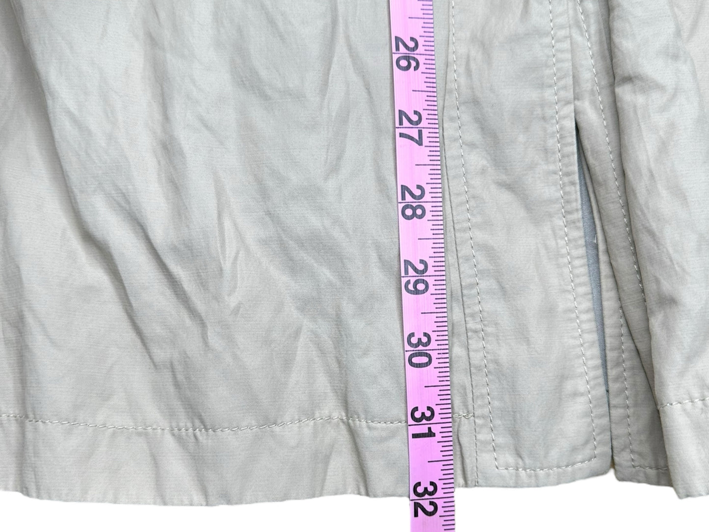 LOFT Khaki Lightweight Raincoat Size S
